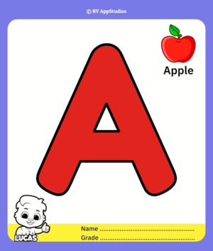  Uppercase Colorïng Page For Letter A