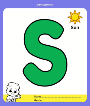  Uppercase Colorïng Page For Letter S