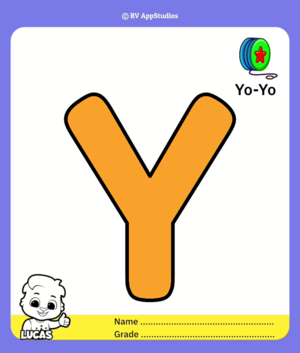 Uppercase Colorïng Page For Letter Y