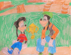  Happy Father's día amor Care Goofy and Max. disney Golf
