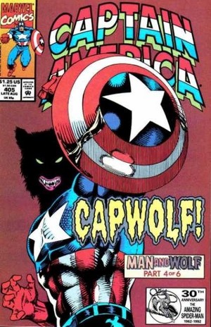  Captain America Vol 1 no. 405 | Capwolf | 1992