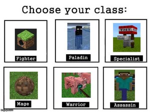  Cursed Minecraft（マインクラフト） meme choose your fighter