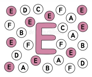  Fïnd And as cores The Letters E
