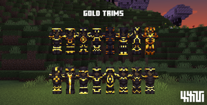  Glowing gold armor trim