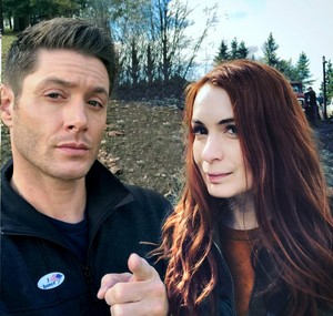 Jensen Ackles and Felicia Day 