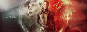  Katniss Everdeen Banner - Burn
