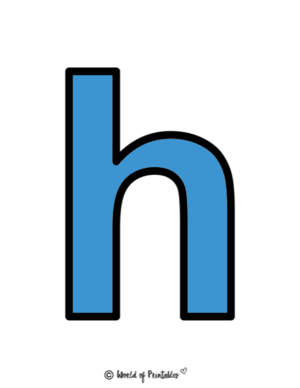 Lowercase Abc Prïntables – Letter H