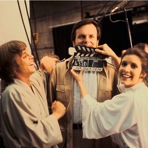  Mark Hamill and Carrie Fisher | bintang Wars | Behind the scenes