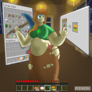  Minecraft (Майнкрафт) alex crafts a burger
