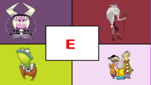  My 5 inayopendelewa Letter Characters E
