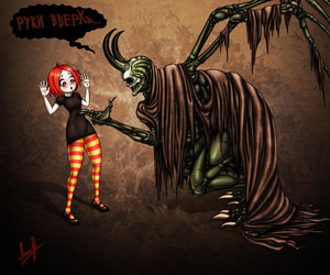  Ruby Gloom and skull demon