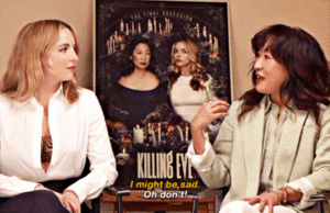  Sandra with Jodie on Killing Eve finale