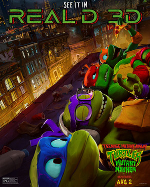 Teenage Mutant Ninja Turtles: Mutant Mayhem | RealD 3D Promotional poster