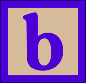  The Wooden Letters Lowercase B