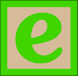  The Wooden Letters Lowercase E
