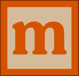  The Wooden Letters Lowercase M