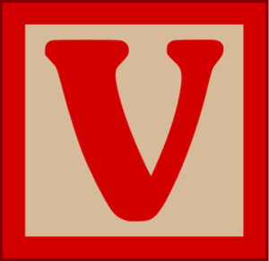 The Wooden Letters Lowercase V