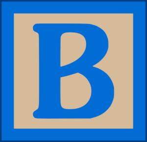  The Wooden Letters Uppercase B