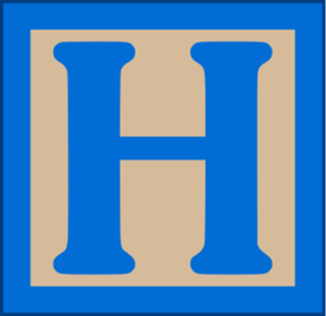  The Wooden Letters Uppercase H