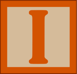  The Wooden Letters Uppercase I