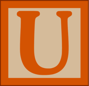  The Wooden Letters Uppercase U