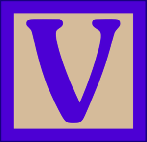  The Wooden Letters Uppercase V