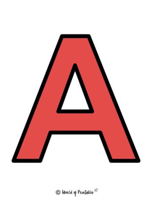  Uppercase Alphabet Prïntables – Letter A