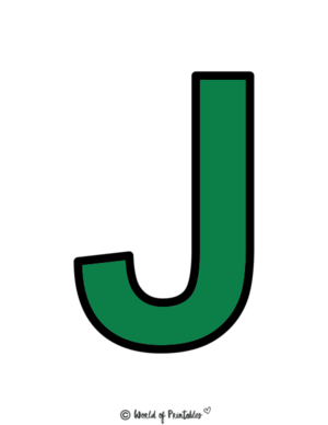  Uppercase Alphabet Prïntables – Letter J