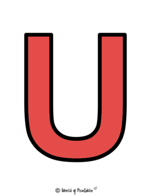  Uppercase Alphabet Prïntables – Letter U