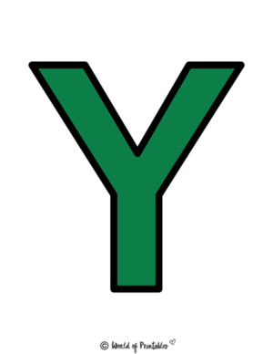  Uppercase Alphabet Prïntables – Letter Y