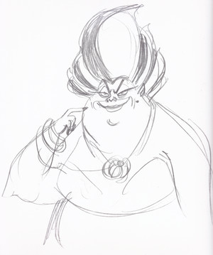  Walt Дисней Sketches - Ursula