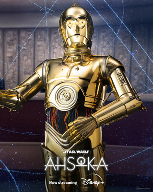  C-3PO | nyota Wars' Ahsoka | Character poster