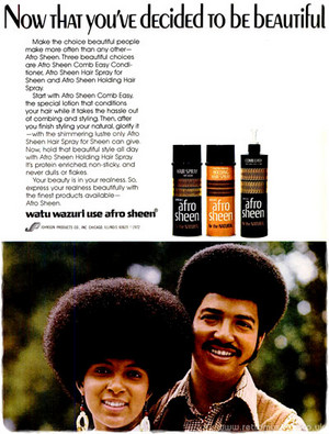  1973 Afro Sheen Promo Ad