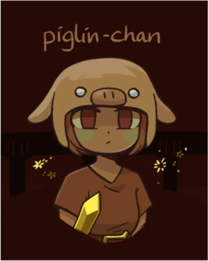 Anime Piglin Chan fanart