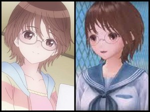 Blue Reflection Ray Anime, And Blue Reflection Sun Game Yukiko Takaoka Comparison 