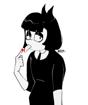  Creepy Susie eating blood vampire