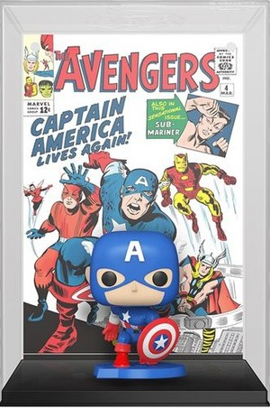  Funko POP! Comic Covers: Marvel Avengers | Captain America
