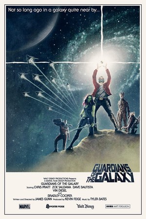 Guardians of the Galaxy | Promotional poster | Star Wars style