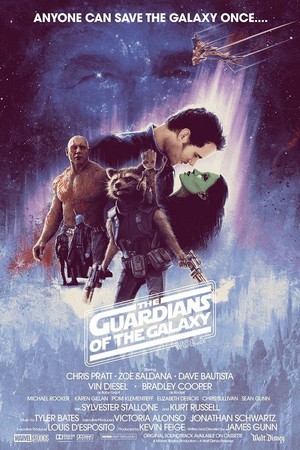  Guardians of the Galaxy Vol 2 | Promotional poster | étoile, star Wars style