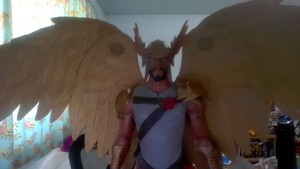 Hawkman flew by to wish you lots of happiness