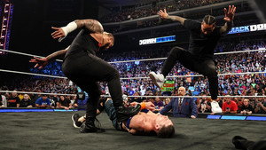 John Cena vs Jimmy Uso and Solo Sikoa | Friday Night Smackdown | September 22, 2023
