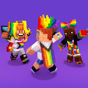  Minecraft（マインクラフト） Progress Pride Cape LGBTQ