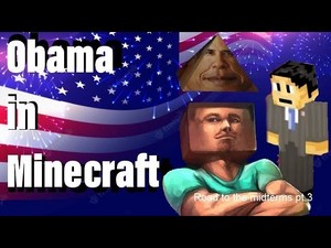  Obama in Minecraft (Майнкрафт) & plays Minecraft (Майнкрафт)