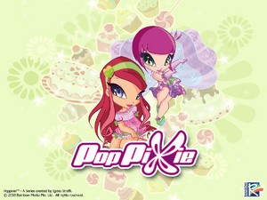 PopPixie Lockette and Amore Wallpaper