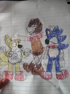  Sonic and tails little girl