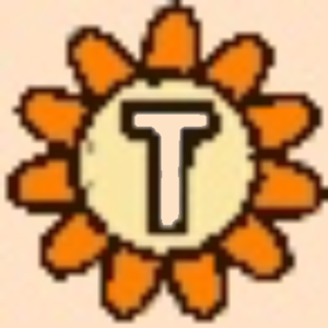  Sunflower Letter T