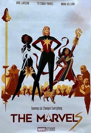  The Marvels: Kamala Khan, Carol Danvers and Monica Rambeau | Exclusive Poster