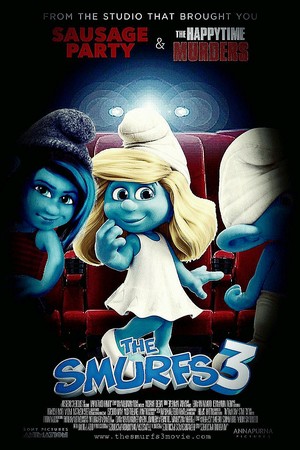  The Smurfs 3!!! (Movie Poster With "Unstuffed: 2023 Movie")