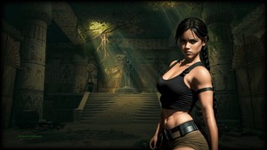  Tomb Raider achtergrond Jenna 2