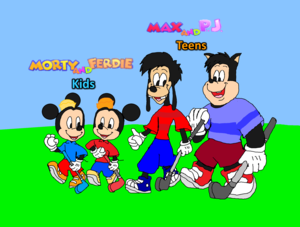  ! ! ! Morty & Ferdie Fieldmouse Kids and Max Goof & PJ (Pete Junior) Teens (Disney Golf 2022).,,,..